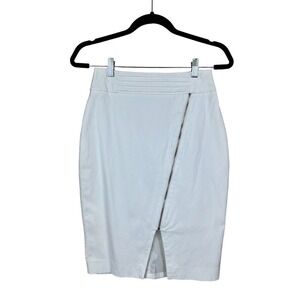 BEBE White Pencil Skirt, Size 6